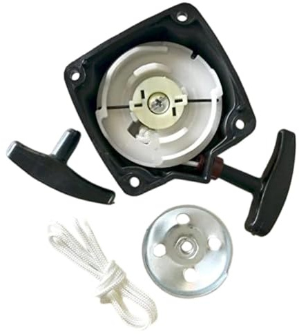 EasyByMall Decespugliatore in acciaio per modelli da 33 cc, 43 cc e 52 cc – include corda di trazione (3,0 mm × 90 cm), disco di avviamento e maniglia