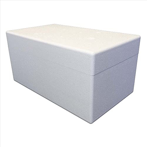 Terra Exotica Styroporbox/Thermobox - 26,0 Liter - 55 x 32 x 27 cm/Wandstärke 3 cm - Styrobox