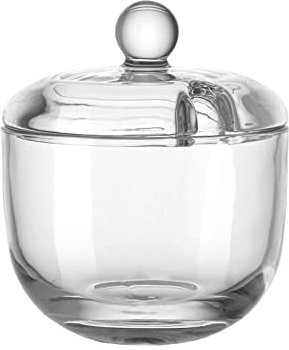 Leonardo 061141 transparent Glas Zuckerdose – Zuckerdose (90 mm, 90 mm, 105 mm)