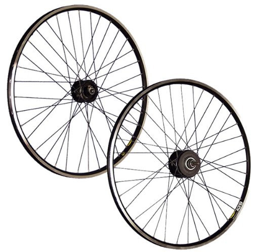 28 Pulgadas Juego Ruedas Bici Dinamo buje Shimano Alfine 8 Negro