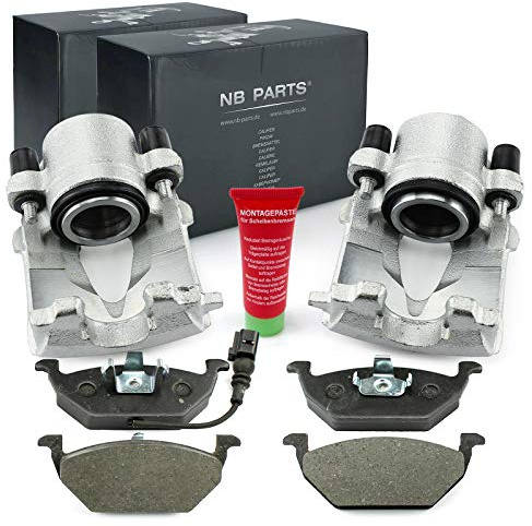 NB PARTS 2x Bremssattel + Beläge vorne passend für Audi A2 A3 Seat Skoda VW Bora Golf 4 5 6 Polo