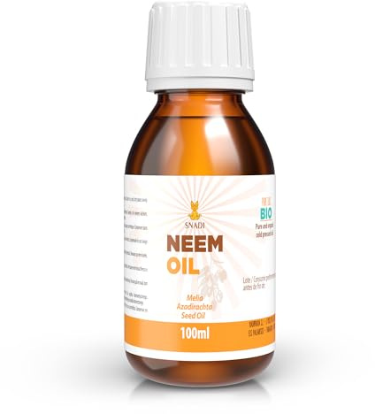 100 ml - BIO Neemöl.Rein, Jungfrau. Ökologisches Zertifikat + kaltgepresst. Neemöl, Anti-Aging. Feuchtigkeitsspendendes Körperöl und Haaröl aller Art. Reines und natürliches Neemöl