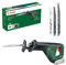 Bosch Home and Garden Cordless Reciprocating Saw AdvancedRecip 18 (w/o Battery, 18 Volt, in Carton) + 3-Piece Recip Saw Blade Set (for Wood and Metal)
