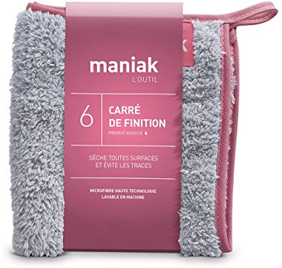Chiffon Microfibre Spécial Salle de Bain – Sèche Toutes Les Surfaces & Evite Les Traces pour Un résultat Impeccable ! Produit Durable, Gris