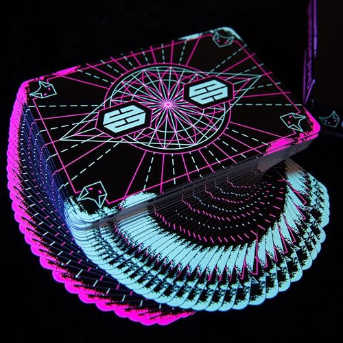 Chris Cards V2 Playing Cards - Cardistry, Zauberkarten mit dem Glow Effekt Kartendeck Zaubertricks - Spielkarten - Pokerkarten (Chris Cards Glow V2)