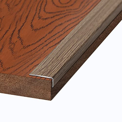 DAKAJA Übergangsprofil Home-Office-Treppenkantenkante, Eckkantenschutz Korn, L-förmige Innennasen-Übergangsleiste, für Treppenstufen aus Fliesen-Hartholz (Color : Style5)
