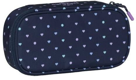 Beckmann Mäppchen Sport Junior, Etui, Federmäppchen (Blue Hearts)