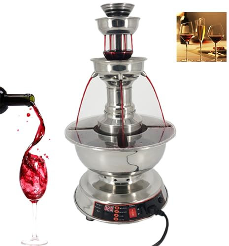 Máquina de fuente de tres pisos, equipo de catering de bodas para fiestas festivas, fuente de jugo de temperatura, adecuada para agua, vino de jugo,110V