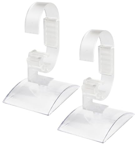 FERCAISH 2 Stück Acryl Uhrenständer, Verstellbare Uhrenhalterung Vitrine, Transparenter Uhrenhalter, Armband Ausstellungsstände Geeignet für Uhren- und Schmuckauslagen