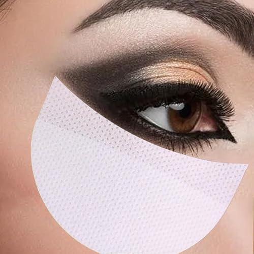 GroveEss Eye Shadow Shield Protector-100 PCS Eye Make-up Eyeshadow Pads Half-Moon Shape Pads for Eyelash Extensions Lip Makeup Application Tool