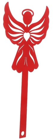 BESPORTBLE Decorative Angel Mailbox Flag Replacement Weatherproof Metal Seasonal Decor for Mailbox Easy Installation for Christmas and Year-round Use