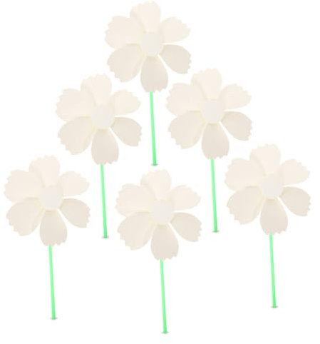 TOBBOMEY 6piezas Pinwheel De Papel para Pintar Juguetes De Graffiti para Niño Niña Actividades Creativas Al Aire Materiales De para Manualidades Infantil