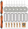 30 pezzi Ricambi per aspirapolvere robot Xiaomi X20+/ X20 Plus/ 1S/ S20 plus/ S20+/ X10+/ X20 pro, 2 spazzole a rullo, 8 spazzole laterali, 7 sacchetti raccoglipolvere, 7 filtri HEPA 6 panni per mocio