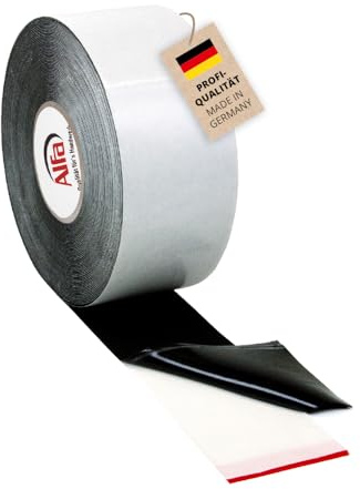 Alfa 1x Abdeckband Holz & Unterkonstruktionen 100 mm x 20 m x 1 mm Profi-Qualität einseitig selbstklebendes Terrassen-tape Niederschlagschutz Pergola Sonnendeck