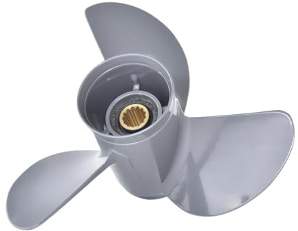 Außenbord Propeller Kit Für H 35 40 45 50 55 60 PS Bootsmotor Außenbordpropeller Schraube | 11 1/4 x 13 3-Blatt 13-Spline 58130-ZV5-000ZA Außenbordpropellerschraube aus Aluminiumlegierung