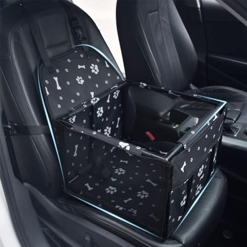 HLTTXS Hundbilstol för Toyota RAV4, förstärkt bilstol för små och medelstora hundar, avtagbar tvättbar hundstol, D/Paw & Bone