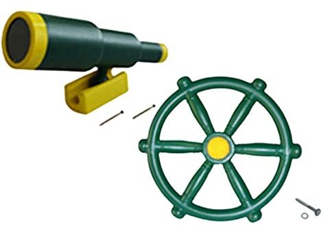 JWQFBC Set di Giocattoli per Bambini da Giardino All'aperto, Volante per Parco Giochi, Casetta Sull'albero, Stile c