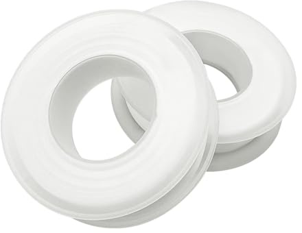Astrumdex Nastro Sigillante Impermeabile Teflon Idraulico in PTFE - Nastro Isolante Bianco ad Alta Densità per Tubi, Rubinetti e Valvole, 15 mm x 15 m, 2 Rotoli