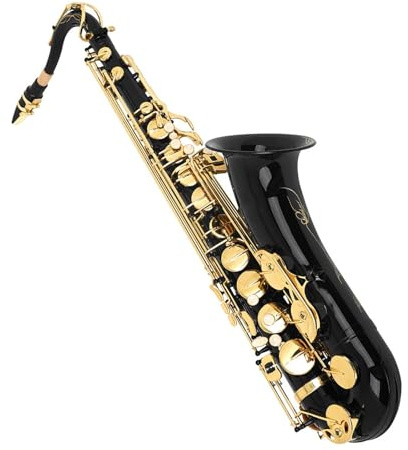 Saxophone für Anfänger Tenorsaxophon in B Dur schwarz mit goldenen Klappen für Erwachsene