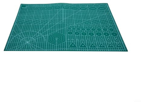 Tappetino da taglio double-face A2/A3/A4/A5 con scala antiscivolo e trasparente, per progetti artigianali, cucito, intaglio e modellismo (A-2 verde)