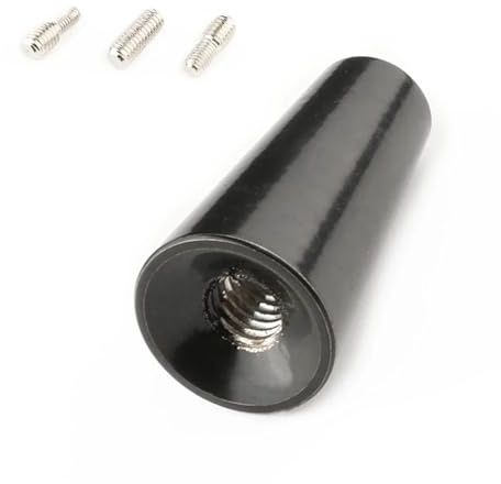 Antena automotriz Antena Universal para Coche, Montaje en Techo, Corta, de 1,2 Pulgadas, aleación de Aluminio, Accesorios de Repuesto Antena de Coche(1 pc)