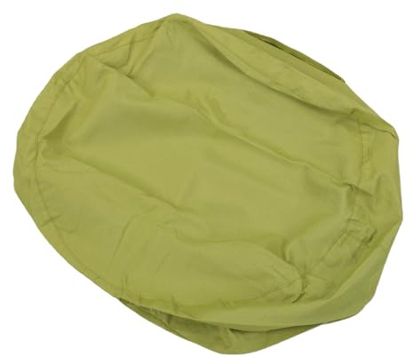 banapoy Överdrag för Förvaring Av Gosedjur med Bönor, Mångsidig Plyschleksaksförvaring Ottomansk, Rund Förvaringspall med Dragkedja och Flikdesign för Barnrum Sovrum Vardagsrum (Grön)