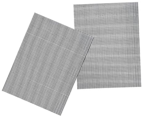 jojofuny 2 Pièces Tapis de Cuisson pour Barbecue en Fibre de Verre Léger et Réutilisable, Tapis de Grille Antiadhésif pour Cuisson au Four et Barbecue