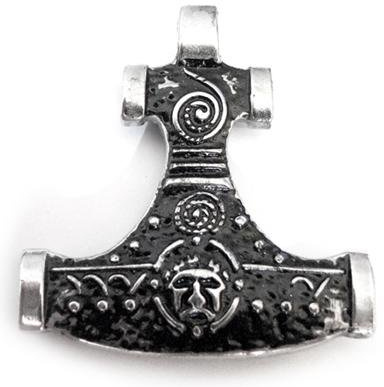 HIDDENSEEHAMMER 925 SS Kettenanhänger, Thors Hammer, Thor,925 Sterling Silber, Hiddensee