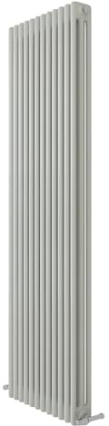 iBathUK Regency Wall-Mounted Vertical 3 Column Radiator, Steel Cast Iron Style High Thermal Output Hydronic Central Heating, Traditional Designer Radiator in Gloss White, 1800 × 560mm