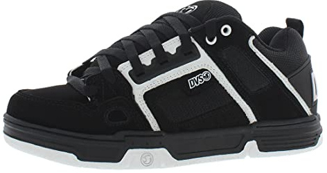 DVS-skor herr Comanche Skate-sko, Svart svart vit nubuck, 43 EU