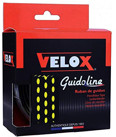 Velox Unisex Bicolor Lenkerband, Schwarz/Gelb, Einheitsgröße
