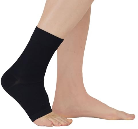 medi Seamless Knit Ankle Support - sprains, rheumatic & osteoarthritis condition Black M