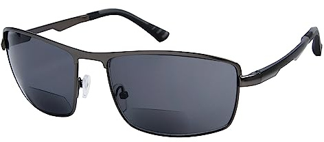 Eyekepper Bifokal Sonnenbrille Sun Leser Draussen Lesebrille Männer(Gunmetal, 1.75)