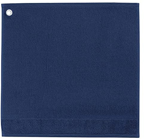 Winkler - Essuie-mains carré Curl avec œillet d'attache – 50x50 cm – Tissu éponge 100% coton absorbant – Serviette à vaisselle, chiffon de nettoyage