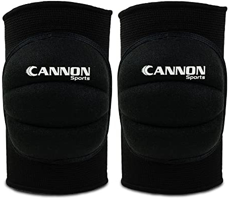 Cannon Sports Pro Volleyball Knee Pads – Thick Padded Sponge for Extra Support – Breathable Anti-slip Collision Avoidance Pro Knee Pads – Volleyball, Wrestling, Working & More (Black, Large)