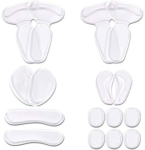 URAQT 16 Coussinets de Talon Haut, Protege Talon Chaussure, Empiècements de Doublure de Talon, Coussins de Talon Antidérapants, Semelles de Chaussure de Pied, semelles chaussures trop grandes