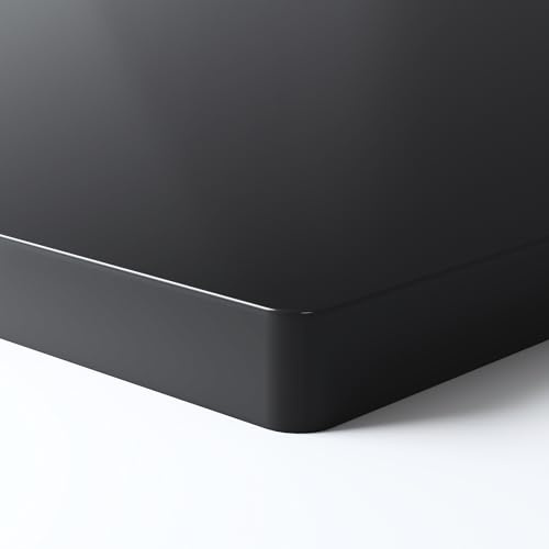 FLEXISPOT Tischplatte 180x80 cm, 25 mm stark – Einteilige Schreibtischplatte, DIY Bürotischplatte – Ideal für höhenverstellbare Schreibtische (Schwarz)