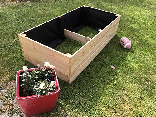 Gartenwelt Riegelsberger Pflanzbeet aus Lärchenholz Gemüsebeet Kräuterbeet Pflanzkasten Blumenkasten Bretter 20 mm Lärche Maße: 40 x 140 x Höhe 42 cm
