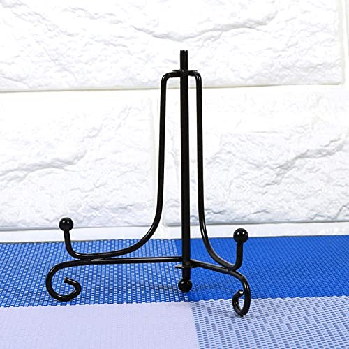 MOUMOUTEN 12 Zoll Eisen Tellerständer Tellerständer Metall hoch 30cm | Teller Ständer Eisen Staffelei Deko Teller zum Anzeigen von 45-50cm Wanduhren Bildern Schüsseln Platten Dekorationen