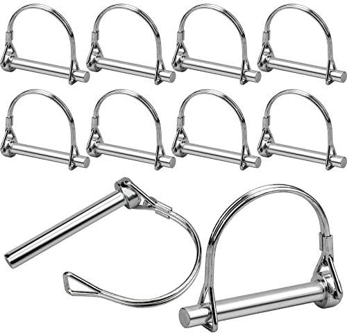 YUENX 10pcs M8*60 Perno di bloccaggio Grillo rotondo Perno di bloccaggio dell'albero del filo rotondo per il braccio superiore del prato giardinaggio agricoltura rimorchio azienda agricola blocco