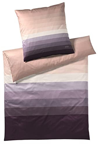 Joop! Mako-Satin Kissenbezug einzeln Horizon Farbe Powdered Berry Größe 80x80