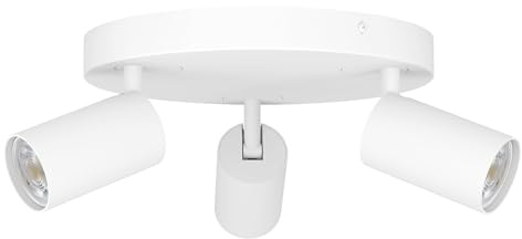 EGLO connect.z Smart-Home LED Deckenlampe Telimbela-Z | Deckenstrahler mit 3 Spots, ZigBee, App und Sprachsteuerung Alexa, warmweiß-kaltweiß, RGB, dimmbar, Deckenleuchte weiß