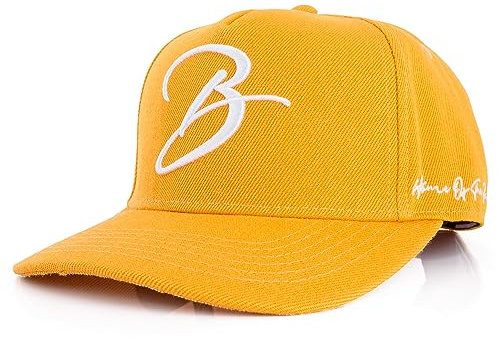 Blackskies® Script Baseball Cap | Damen und Herren Luxury Premium Snapback Hat | Schirm Mütze Flanell Urlaub Sommer Kappe Orange