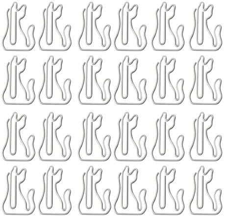Operitacx 50 Stück Heftklammern Neuheit Metallklammern Schreibtischzubehör Für Kinder Bueroklammer Katze Papierstifte Kätzchen Partyzubehör Süße Notizclips Süße Katze Büro Dongguan Tier