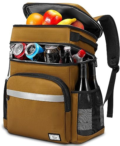 Kühlrucksack, Picknick-Rucksack, isolierte Lunchtasche, große Kapazität, wasserdichte Kühltasche für Camping, Grillen, Familie, Strand, Wandern, Outdoor