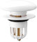 Waschbeckenstöpsel, FUYIOCN Universal Pop Up Abflusssieb, Messing Bounce Core Push Abflussstopfen, Waschbecken mit weißem Keramikdeckel, Universal Sink Stopper Ersatz für Bad und Küche für 34–40 mm