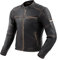 REBELHORN Hunter II Chaqueta de Moto Hombre | Cuero | Protectores de Codos, Hombros y Espalda de Nivel 2 | 2 Canales de Ventilación