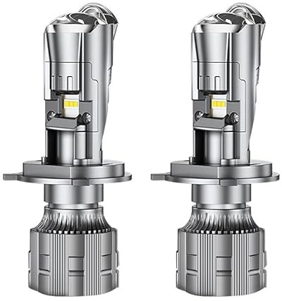 KYPSZQPSH H4 LED Mini Lente Del Proiettore 160W 80000LM Matrice Iperboloide Bi LED Lampadina Del Faro for Auto Moto Canbus Hi/Low fascio Retrolfit (Color : 2 pieces, Size : LEFT-HAND DRIVE_H4)