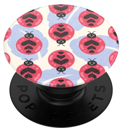 ​​​​PopSockets Phone Grip with Expanding Kickstand, Adhesive Grip, Cute PopSockets - Lady Bug Crawl