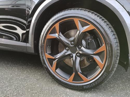 SB CarDesign Pegatinas de Llanta apto para Cupra Formentor 8x19 Pulgadas ET40 Llantas (Cobre Metálico Mate)